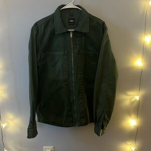 Zara Army Green Ultility Jacket